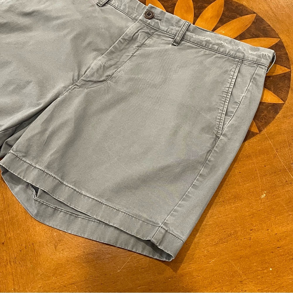 J.Crew Men’s 5” Stretch Cotton Flat Front Chino Shorts Gray 36 Cotton Preppy - Picture 7 of 16